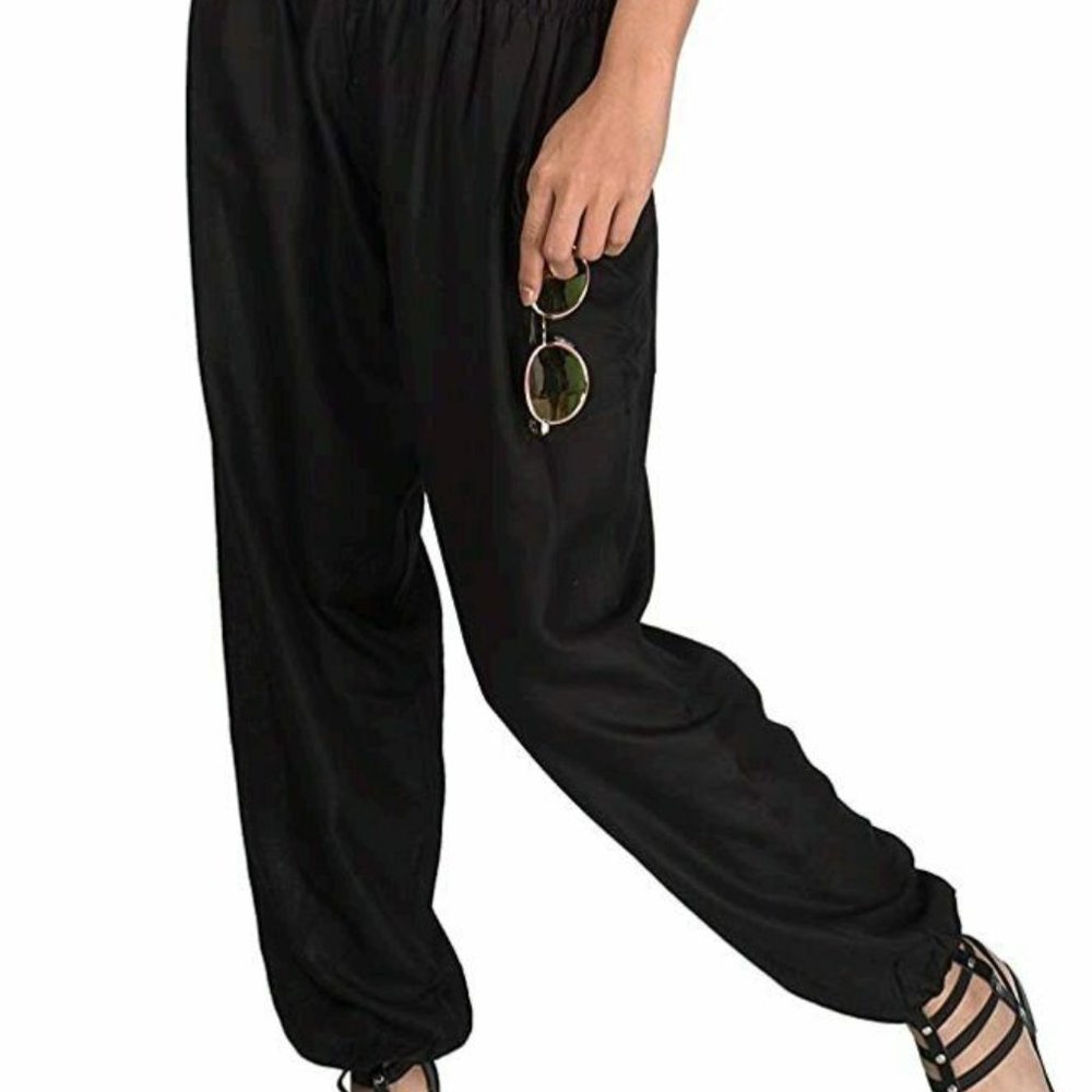 New Joob Joob black harem / yoga / boho tapered pants lightweight sz sm / med